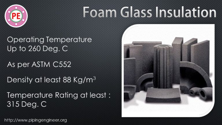 Foam Glass Insulation The Piping Engineering World