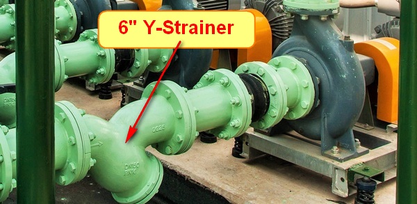 Y Strainer in Pump Suction